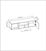 Mobelsta Tv Schrank 120 cm, Modern Fernsehschrank, Produktbild-Vorschau 3