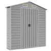 vidaXL Gartenhaus Hellgrau 191 x 215 x 198 cm Verzinkter Produktbild-Vorschau 9