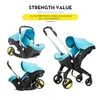 Kinderwagen en autostoel 2-in-1 set - Opvouwbaar, draagbaar Productafbeelding-voorbeeld 4