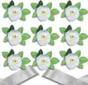 Camerazar Lot de 9 roses roses crème avec ruban décoratif Voir les images du produit 2