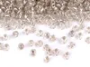 50g Rocailles Glasperlen 8/0 3mm silber Produktbild-Vorschau