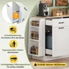 Sideboard Kommode Anrichte mit Mülleimerfach & Gewürzregal, Produktbild-Vorschau 8
