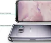 A clear protective case for a Samsung Galaxy S20 FE phone, showing screen and camera protection. Produktbild-Vorschau