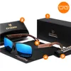 Sonnenbrille Herren Polarisiert UV400, Blaue Gläser Holz Produktbild-Vorschau 4