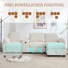 Duża sztruksowa sofa Sweiko z komfortową pianką. Cechy: Podgląd zdjęcia produktu 5