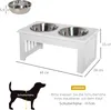 PawHut Vyvýšená miska pro psy Miska na krmivo se 2 miskami Náhled obrázku produktu 3