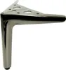 Eleganti gambe per mobili in cromo nero, altezza 15 cm - Anteprima dell’immagine prodotto 2