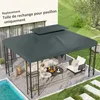 Outsunny vervangend dak voor metalen tuinpaviljoen 3x4, Productafbeelding-voorbeeld 11