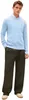 Pull col rond Tommy Hilfiger, bleu clair, texture Voir les images du produit 4
