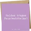 Mr. & Mrs. Panda Grußkarte Spruch Feuerwehrmann Helden - Produktbild-Vorschau 1