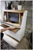 SECRET - Sekretär Weiß mit Eiche Altholz mit Platz für einen Monitor Produktbild-Vorschau