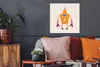 MuchoWow® Poster Roboter - Antenne - Orange - Blitzschlag - Produktbild-Vorschau 2