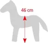 A silhouette of a horse with a measurement indicated. Produktbild-Vorschau