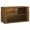 vidaXL Schuhschrank Räuchereiche 80x35x45 cm Holzwerkstoff Produktbild-Vorschau 1