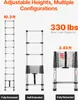 VEVOR teleskopický rebrík, dĺžka 3740 mm, výsuvný rebrík z Náhľad obrázku produktu 6