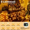 10m 400 LED Eiszapfen Lichterkette 8 Modi Lichtervorhang Produktbild-Vorschau 2