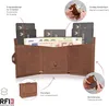 DONBOLSO Slim Wallet 9x7x1,5cm - Kožená peňaženka s vreckom Náhľad obrázku produktu 13