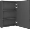 vidaXL Szafka z lustrem łazienkowym LED szara 50x13x70 cm Podgląd zdjęcia produktu 8