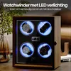 Olvy horlogewinder voor 4 horloges, met LED-verlichting, Productafbeelding-voorbeeld 3