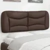 CLORIS Kopfteil-Kissen Braun 140 cm Kunstleder - Kopfteile Produktbild-Vorschau 1