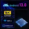 ZELURXX Android 13 TV Box 4K 8K UHD Streaming Media Player Náhľad obrázku produktu 3