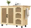 Kuchynský ostrov 120x75cm skladací servisný vozík s Náhľad obrázku produktu 10