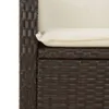 7-tlg. Garten-Essgruppe mit Kissen Braun Poly Rattan Produktbild-Vorschau 6