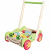 Holz Lauflernwagen mit Bauklötzen - pädagogisches Spielzeug Produktbild-Vorschau 3