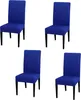 4 Stück Stuhlhusse Stretch Universal Stuhlüberzug Esszimmer Produktbild-Vorschau 1