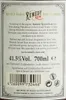 The image shows the back label of a bottle of Remedy Spiced Rum. Náhled obrázku produktu