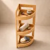 Eckregal aus Bambus für das Badezimmer, 23 x 23 x 61 cm Produktbild-Vorschau 9