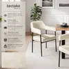 Fauteuil DOÉ rembourré avec pieds en acier - Aspect velours Voir les images du produit 2
