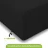 Jersey Spannbettlaken 90-100x190-200cm Schwarz Produktbild-Vorschau 4