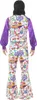 Smiffys - "60s Groovy" Hippie-Kostüm für Herren SM3465 (XL) Produktbild-Vorschau 2