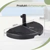 COSTWAY polkruhový stojan na slnečník, základňa na slnečník Náhľad obrázku produktu 7