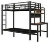 Lit superposé avec bureau et éclairage LED, structure en Voir les images du produit 13