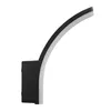 A side view of a black and white curved LED lamp. Anteprima dell’immagine prodotto