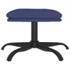 Fußhocker Blau 60x60x36 cm Stoff Produktbild-Vorschau 3
