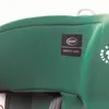 Close-up of a green car seat with a black label that says "4BABY SAFETY CARE". Podgląd zdjęcia produktu