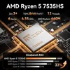 Mini-PC GEEKOM A7, processeur AMD Ryzen 5 7535HS, 16 Go de Voir les images du produit 8