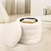 Hocker mit Stauraum, Sitzhocker mit Stauraum Rund, Produktbild-Vorschau 1