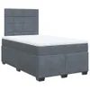 vidaXL Boxspringbett mit Matratze Dunkelgrau 120x190 cm Produktbild-Vorschau 3