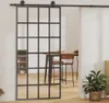 vidaXL Schiebetür mit Beschlag ESG-Glas & Aluminium 102x205 Produktbild-Vorschau 2