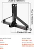VEVOR gancio di traino a 3 punti 660x165x450 mm, attacco a Anteprima dell’immagine prodotto 7