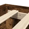 Bettgestell Räuchereiche 135x190 cm Holzwerkstoff Produktbild-Vorschau 7