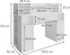 Písací stôl Vicco  biely 126.8 x 50 cm XL s policami, Model Náhľad obrázku produktu 7