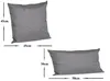 2er Set Outdoor Lounge Kissen Set 45x45cm + 30x50cm Produktbild-Vorschau 3