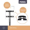 Diagram showing the components of a mailbox post, with text indicating what is included and what is not. Podgląd zdjęcia produktu