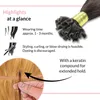 hair2heart Extensions Echthaar Bondings glatt - 25 Strähnen Produktbild-Vorschau 5
