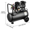 VEVOR 1,5 kW vzduchový kompresor, bezolejový kompresor s Náhľad obrázku produktu 8